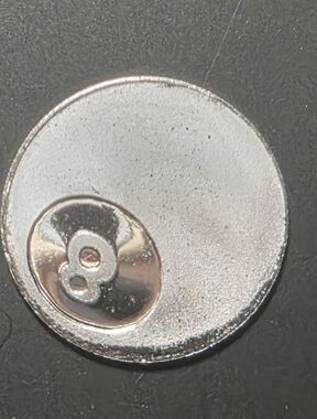1gram .999 Fine Silver Round "8ball"